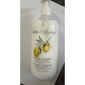 Crabtree & Evelyn Lemon Citron Body Lotion 16.9 Fl Oz Honey Coriander Hydrating